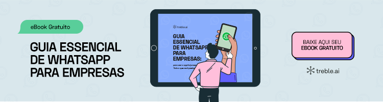 illustration with a guy playing on whatsapp