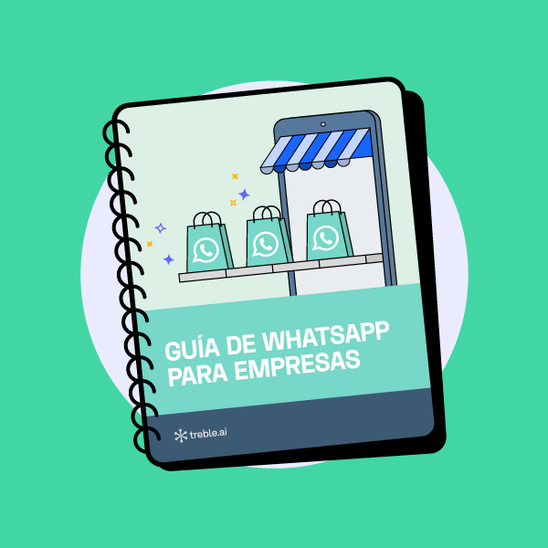 Ilustración de ebook de WhatsApp para Empresas